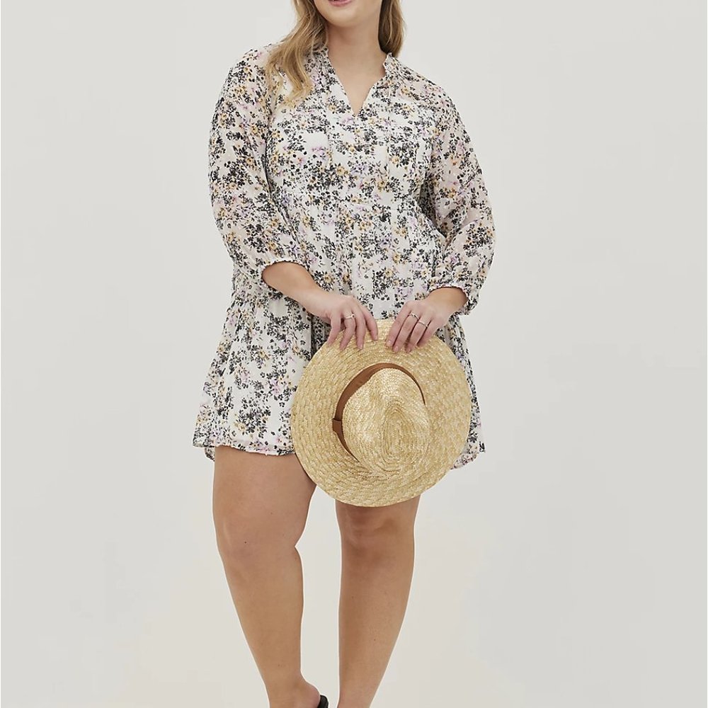 Torrid MINI CHIFFON SKATER DRESS